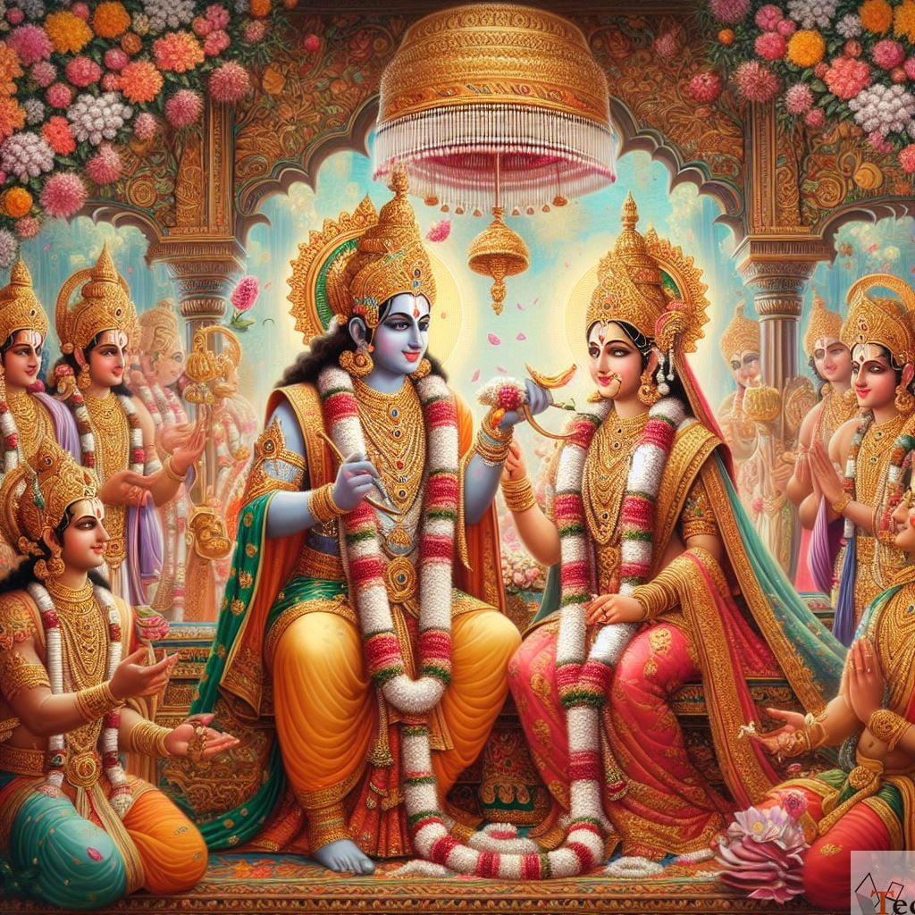 Vivah Panchami ram sita vivah image AI generated