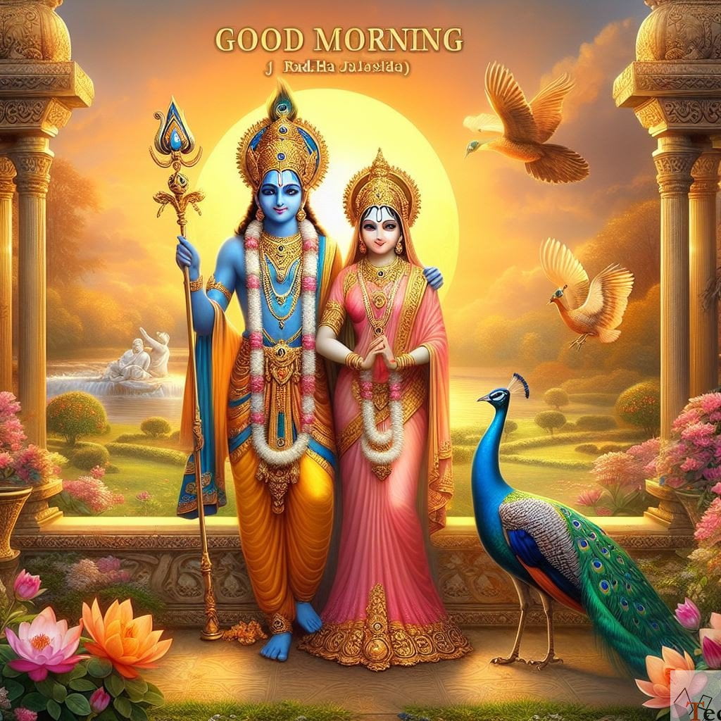 Good morning God Radha krishna images