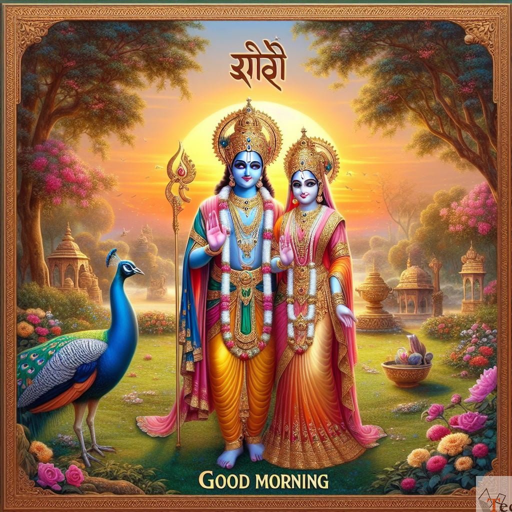 Good morning God Radha krishna pic