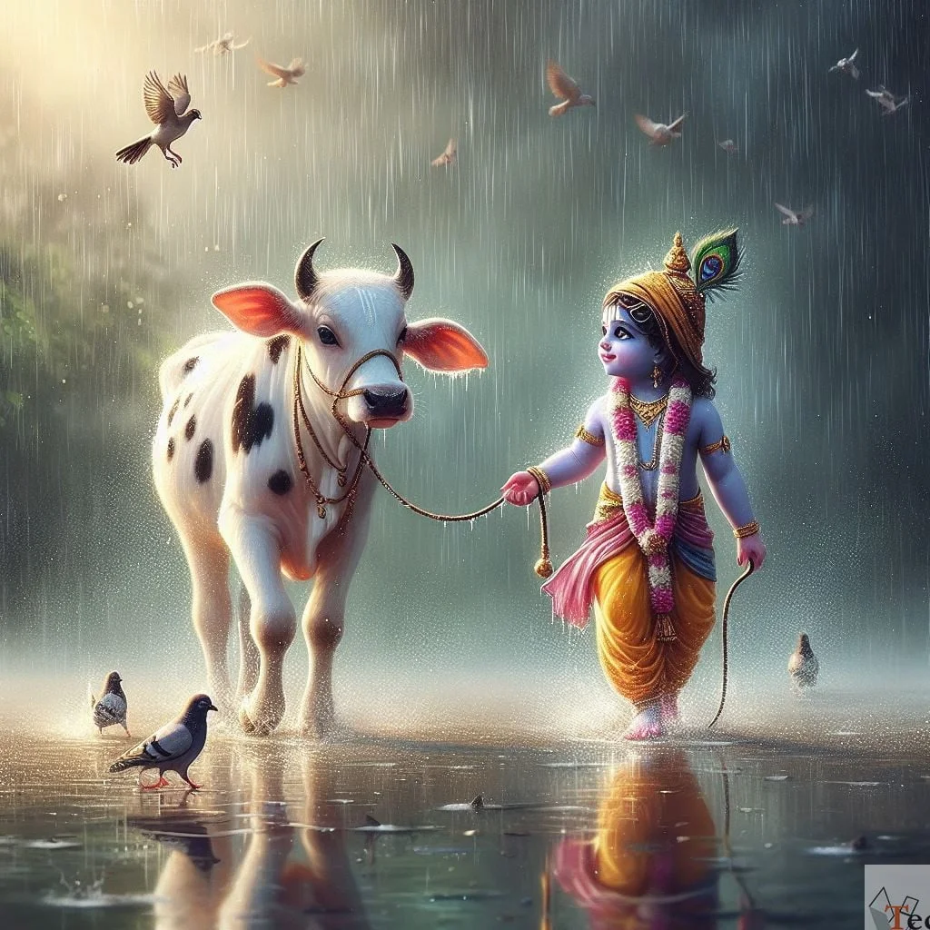 Cute baby Krishna images wallpaper